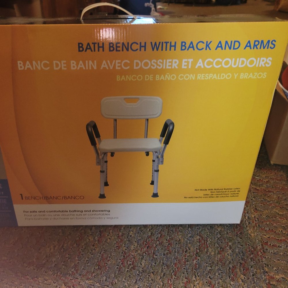 Guardian Bath bench with back and arms